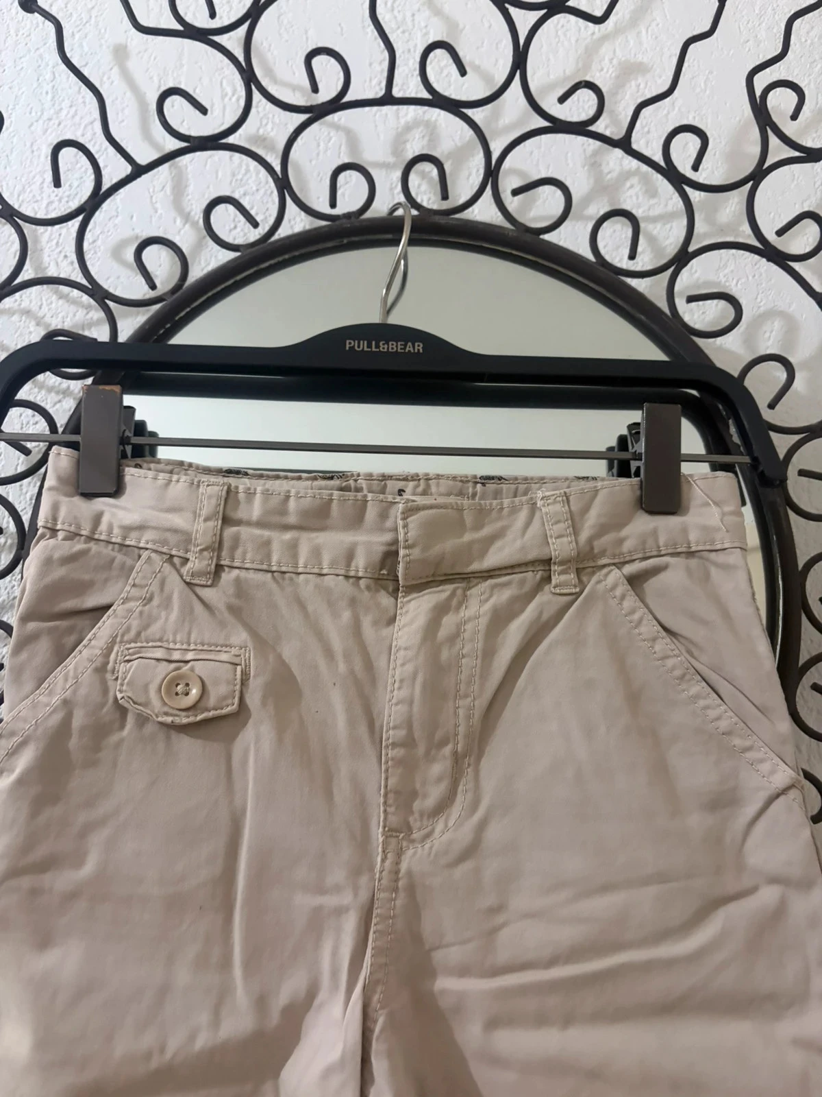 Bermuda de Tela de Algodón Beige DPAM – Estilo Explorador y Sabana – Talla 8 Años (128 cm) – photo 3